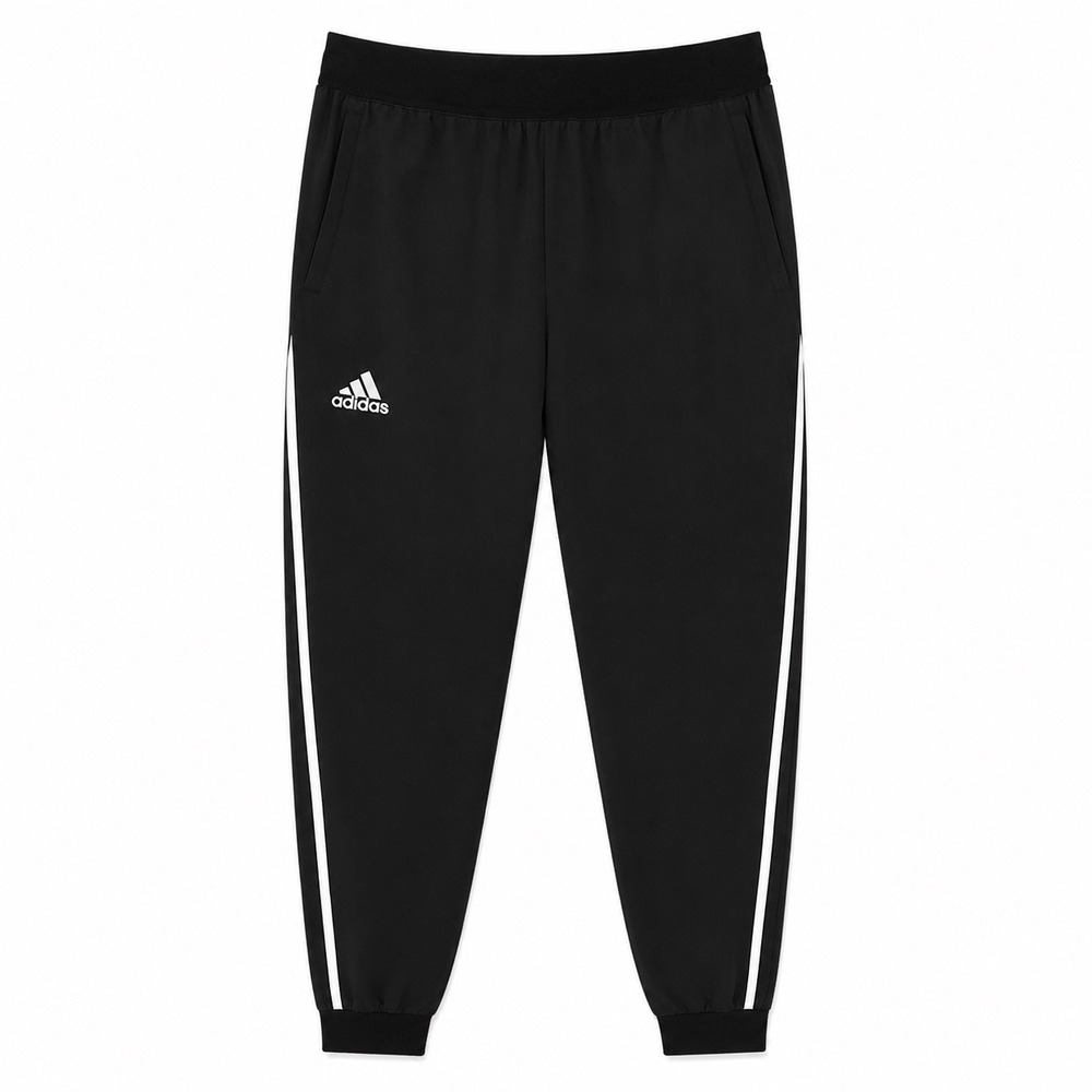 Adidas Black Tapered Jogger Pants Zip Ankle Athletic‎ Track Pants Small